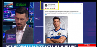 ''CENZURA'' w publicznej telewizji na ''HERE WE GO'' dot. Lewego xD